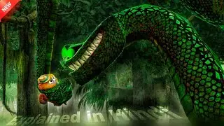 Anaconda catches a monkey and tries to eat it. #monkey #travel #adventure, in Hindi
