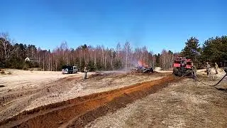 Керженский заповедник. Лесопожарный трактор. Учения - 2022