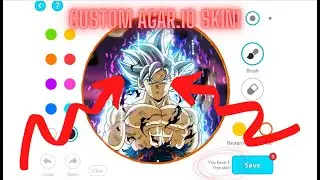 How to make a custom skin in agar.io for free on android and iOS + insane rush gameplay!