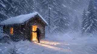 I Survived a -72°C Blizzard Overnight in an Off-Grid Log Cabin