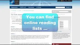 How to use our Online Reading Lists