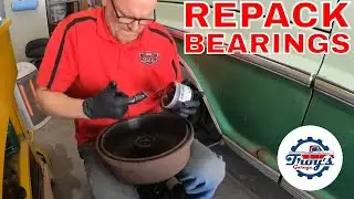 How To Repack Drum Wheel Bearings for Long Road Trip 1972 Ford F100