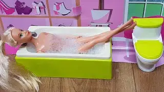 Barbie Doll Morning Routine l Baby Doll Bath Time l Girls Toys l Play with Me l