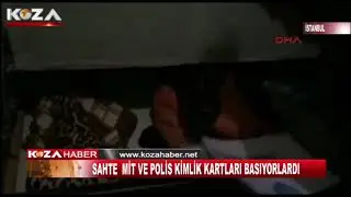 SAHTE MİT VE POLİS KİMLİK KARTLARI BASIYORLARDI YAKALANDILAR