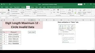 Digit Limit Fixed in Excel like phone number, bank account number