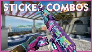 AK-47 Neon Rider Sticker Combinations in CS:GO (2019)