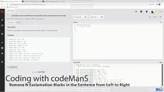 Codewars 8 kyu Remove N Exclamation Marks in the Sentence From Left to Right JavaScript