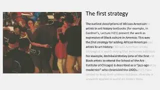 Concepts and Problems in the Visual Arts, Lecture H22: Rewriting art history, part 1
