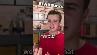Starbucks EBT Card Hack! 💳 #starbucks #ebt #starbuckscoffee