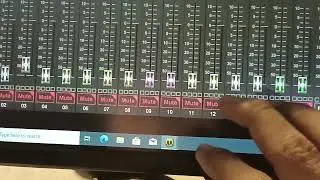 mikser Digital X-Air  control pake pc, Layar sentuh 24inch..