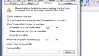 EmEditor Text Editor Large Files Feature