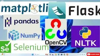Installation of Beautiful Soup, Flask, OpenCV, Selenium, NLTK Python packages