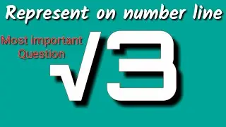 Represent root 3 (√3) on the number line.
