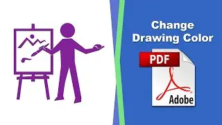 How to change drawing font color in a pdf file (comment) using Adobe Acrobat Pro DC