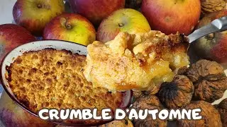 CRUMBLE D'AUTOMNE, POMMES et NOIX