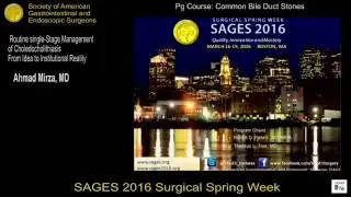 Routine Single-Stage Management of Choledocholithiasis - From Idea to Institutional Reality