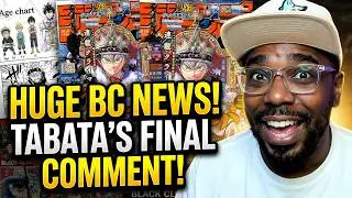 Huge Black Clover News Including Yuki Tabata Final Author Comment Plus More
