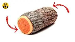 Here it is, a REAL DIY! What can be done FROM AN ORDINARY LOG!