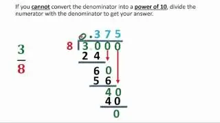 Converting Any Fraction Into a Decimal