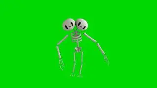 The Skeleton Dance animation | Skeleton dance green screen effects