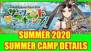 【FGO JP】Servant Summer Camp 2020 Event Details is here!!【Fate/Grand Order】