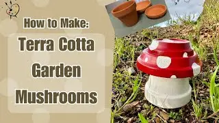 Easy Terra Cotta Pot Garden Mushroom | Terra Cotta Pot Crafts