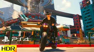 CYBERPUNK 2077 NEW PATCH 1.52 UPDATE - PS4 Slim Gameplay Performance & Graphics Test #28