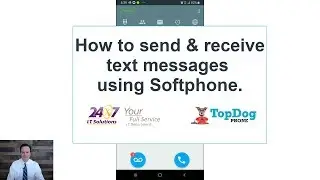 How to send & receive TEXT MESSAGES using the TopDog Softphone App (Length = 