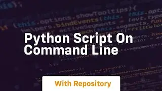 python script on command line