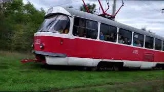 Tatra T3SU №4109 на поселке 