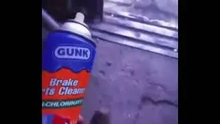 High on brake cleaner