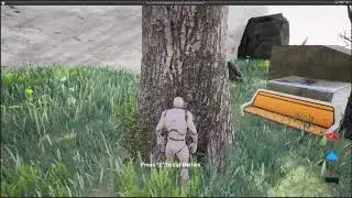 UE4 Tree Cutting Animation - or lack of