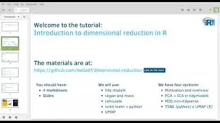 Introduction to dimensional reduction in R  Tutorial