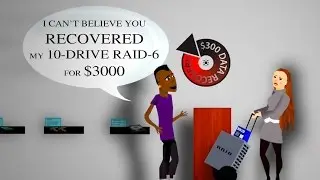 $300 Data Recovery - Recording Studio Animation - Hard Drive & RAID Data Recovery