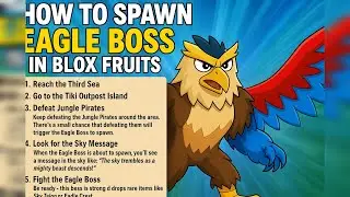 Omg I just killed eagle boss in bloxfruits