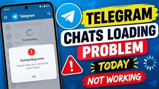Telegram apps chats loading problem today | telegram chats not working loading problem 