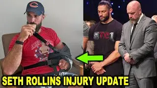 Seth Rollins Injury Update After Vacating World Title on WWE RAW as Roman Reigns & Triple H Cry
