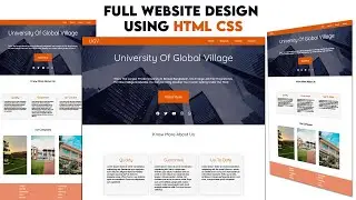 full website design using html css flexbox in bangla | web design bangla tutorial | html css website