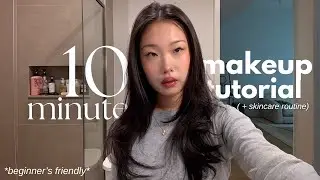 simple everyday makeup tutorial 🫧 (step by step + skincare routine)