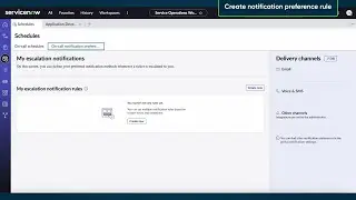 Create notification preference rule