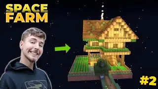 😍 New space farme in Minecraft || अंतरिक्ष में खेत वाला घर 😱