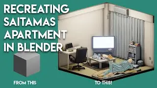 Saitamas Apartment Diorama - One Punch Man Fan Art (2D to 3D Style Transfer)