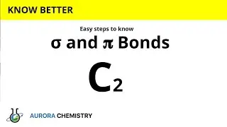 Indicate sigma and pi bonds in CARBON molecule || Number of σ & 𝛑 bonds in C2