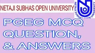 NSOU PGEG MCQ QUESTION, & ANSWERS-2021 FOR ONLINE EXAM PREPARATION,ইংলিশ পেপার 2