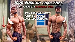 1000 Push-Up Challenge: My Bro Had a Muscle Pull, I Finished with No Breaks!