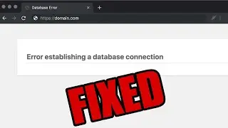 Error establishing a database connection in WordPress FIXED