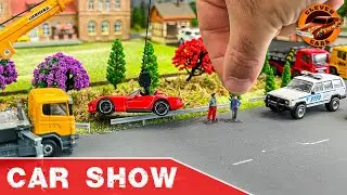 1/64 Scale Modified #hotwheels Diecast Cars on City Diorama