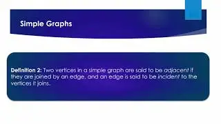 Lecture 1 Graphs Definition