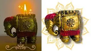 DIY Elephant-Shaped Candle Holder 🕯️ | Beautiful Festive Craft