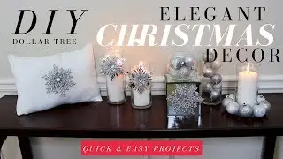 DIY ELEGANT CHRISTMAS DECORATIONS | DOLLAR TREE CHRISTMAS DIY